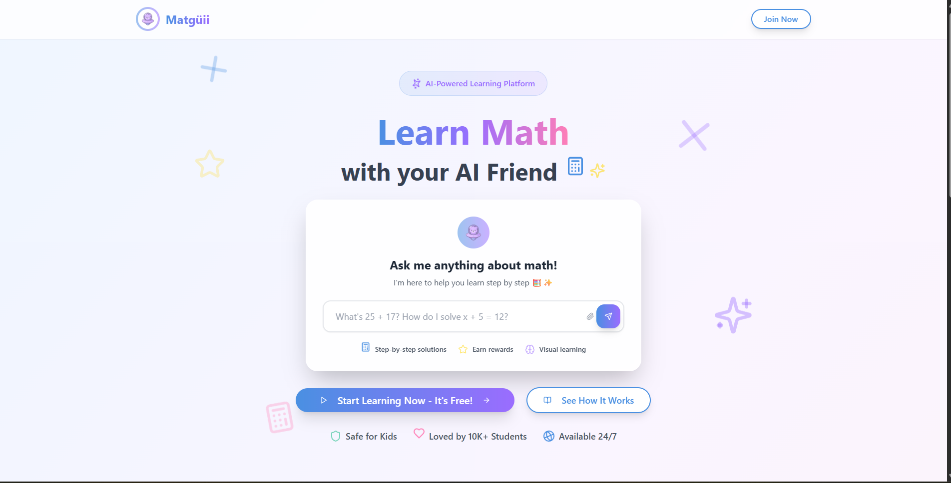 Matgueii- AI Math Tutor screenshot 1