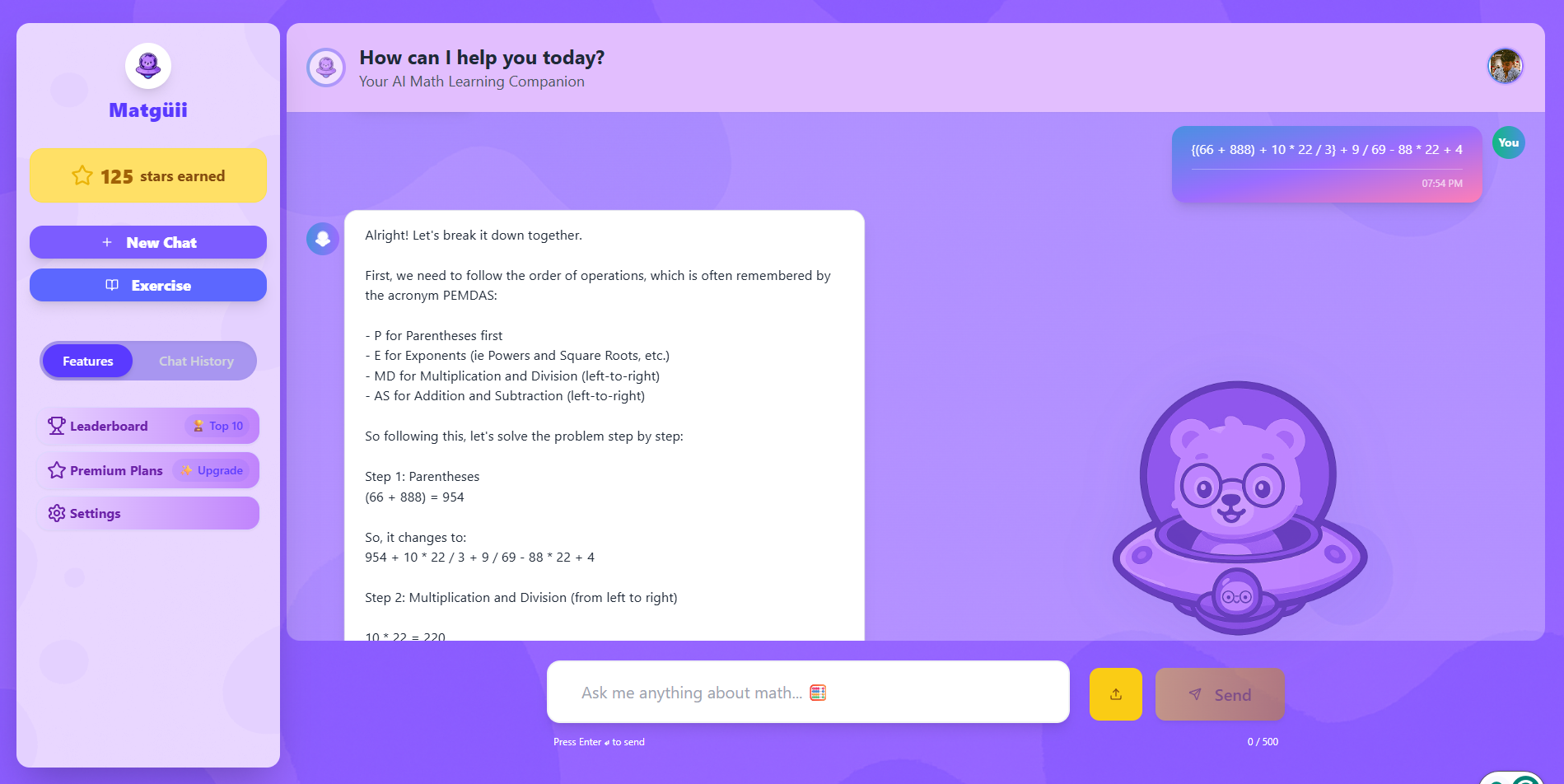 Matgueii- AI Math Tutor screenshot 2